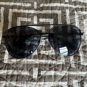 Quay Australia Vivienne Black Aviator Sunglasses